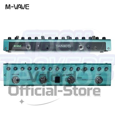 M-vave Tank-g Rechargeable Guitar Multi-effects Pedal with 36 Presets & 9P Slots