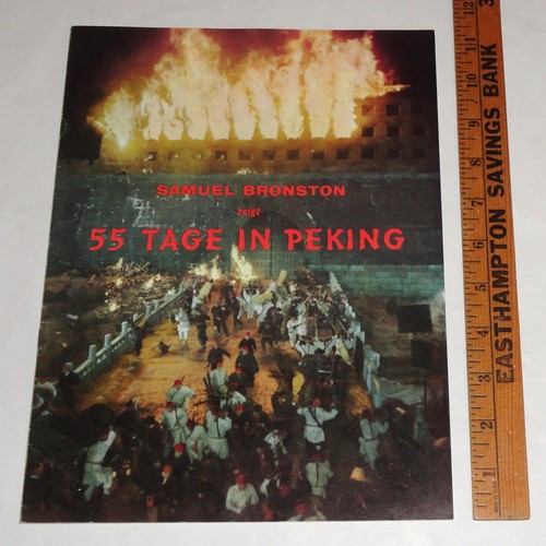 3 German Movie Program Charlton Heston 55 Days At Peking Ben-Hur 10 Commandments - Picture 2 of 23