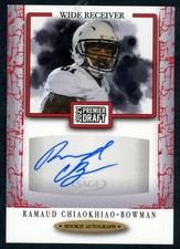 2021 Sage Premier Draft Ramaud Chiaokhiao-Bowman #A69 Autographs Red Parallel