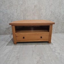 Devon Oak Corner Television Cabinet TV Unit Stand Solid Oak