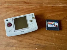 SNK Neo Geo Pocket Monochrome - White + Puzzle Link game and Box
