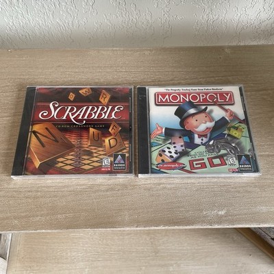 Sealed Scrabble and Monopoly PC Computer Game Lot (PC, 1999) WIN 95/98