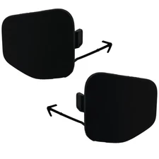 Set of 2 Tow Eye Covers Fog light Lower bumper grill Left & Right for Prius Pair