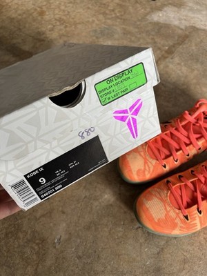 Nike Kobe 9 Bright Mango (Orange) 646701 880 Mens Size 9 With