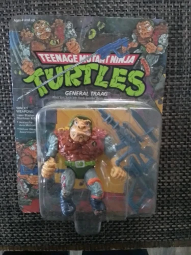 PLAYMATES - Teenage Mutant Ninja Turtles "GENERAL TRAAG" Figure SEALED UNPUNCHED