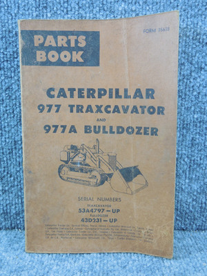 Factory CAT Caterpillar 977 977A Track Loader 53A 43D Parts Book Catalog Manual
