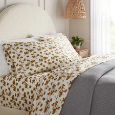 Full 400 Thread Count Performance Sheet Set Gold Blurred Floral - Threshold