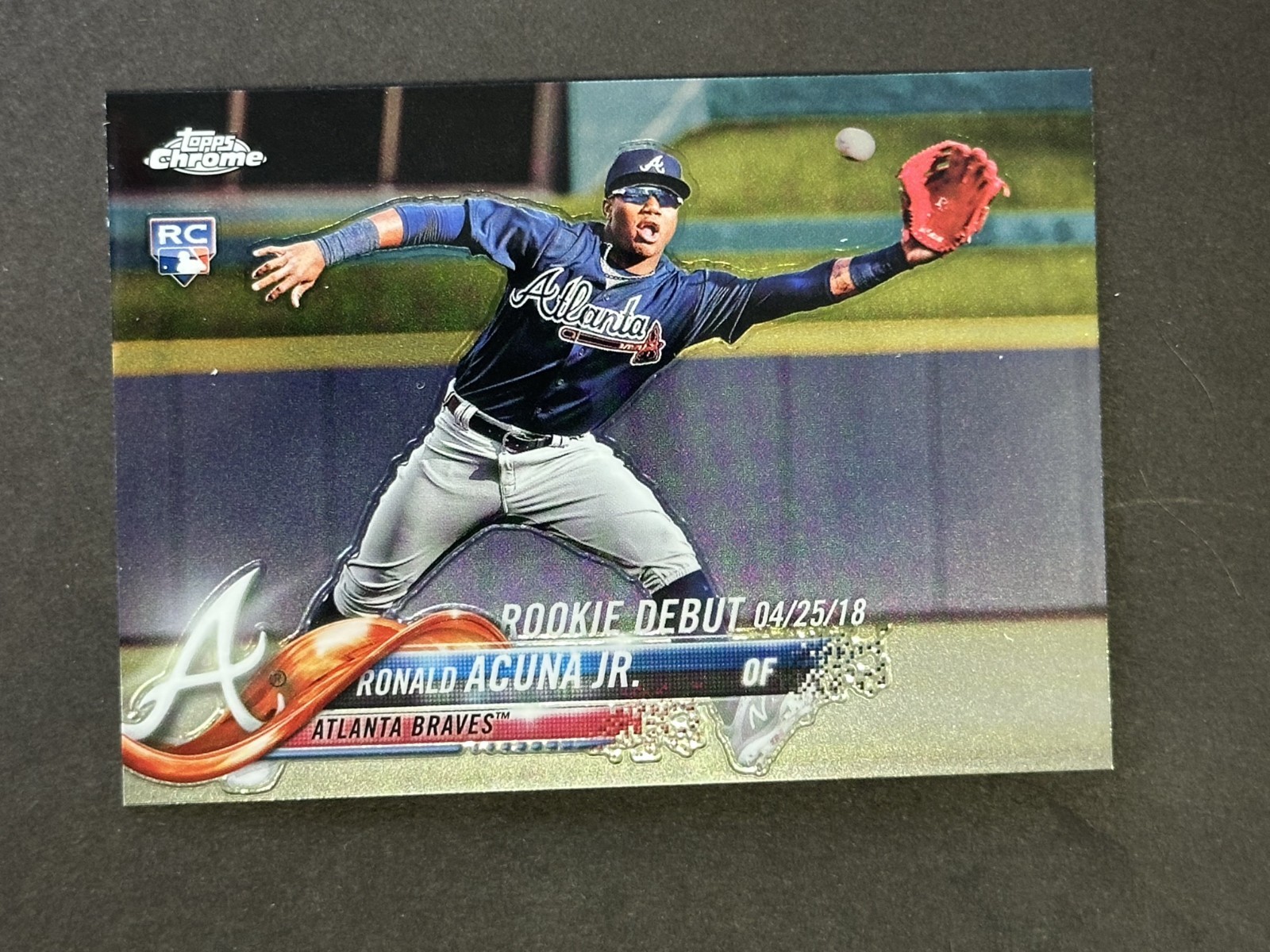 2018 Topps Chrome Update Debut Ronald Acuna Jr Braves RC Rookie