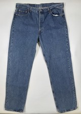 Vintage 1991 Levi  s 501 Jeans Mens 42x34 True 40x34 USA Button Fly