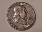 1956 FRANKLIN HALF DOLLAR 50C US COIN IN CLEAR CAPSULE CIRCULATED 90% SILVER