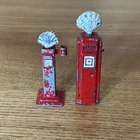 Vintage shell esso toy die cast metal petrol fuel pump pumps Dinky Toy