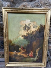 Dipinto Antico Firmato Olio Su Tela 