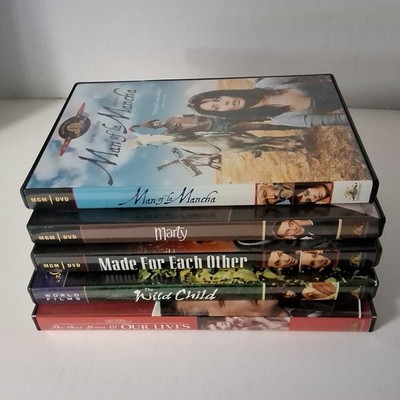 Lot Of 5 MGM DVD Movies Wild Child, Man Of La Mancha, Marty, Made For Each Other