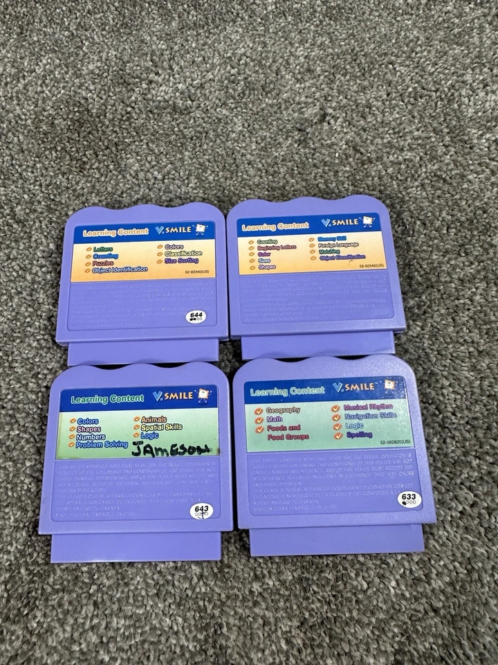 V TECH V.SMILE LOT Of 4 Game Cartridges Dora, Thomas & Friends, Noddy & Soccer - Image 2 of 4