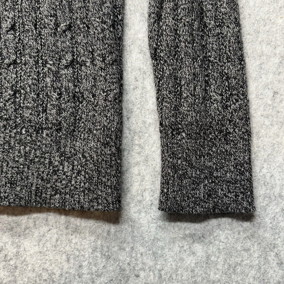 Nuevo con etiquetas Suéter St. John's Bay Para Mujer Clásico Tejido con Cable Gris Negro Marl Talla XL Foto 4 de 4