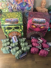 MASTERS OF THE UNIVERSE MOTU ETERNIA MINIS WAVE 1 & 2 LOT W/ DISPLAYS