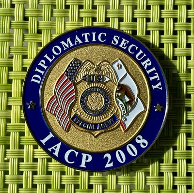 Diplomatic Security Service Coin Badge - FBI DEA ATF HSI MSG USSS Det Embassy