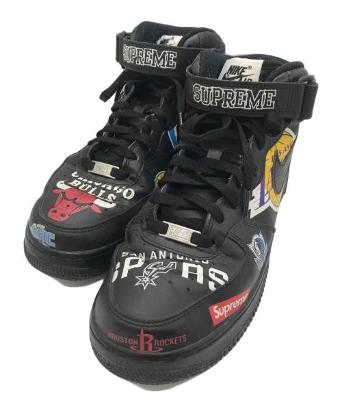 Baskets Nike Air Force 1 Mid 07 Noir Taille Compatible avec NBA x Supreme Occasion
