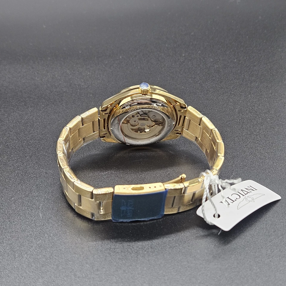 NOVO Relógio Invicta Objet D Art Automático 43mm Esqueleto Mostrador Cobre Dourado SS 49502 - Imagem 4 de 4