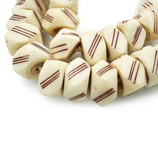 Large Natural White Bone Beads 19-24mm African Kenyan Beads 2039F110 