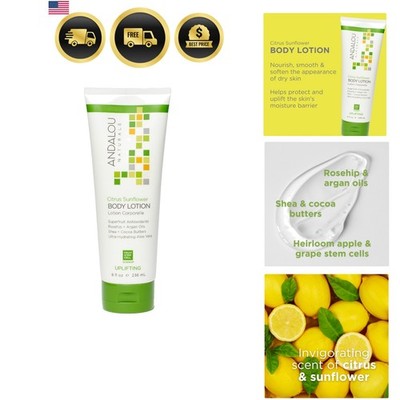 Body Lotion Citrus Sunflower Uplifting 8 Fl Oz Hydrating Moisturizer