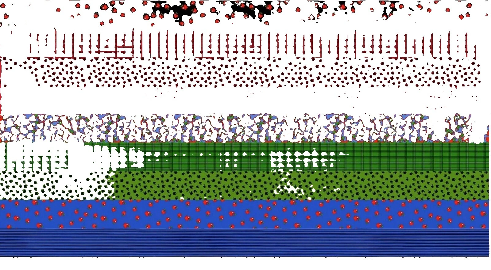 Striped Fabric Panels Multicolor