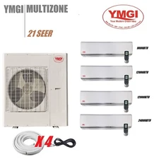 Ductless Mini Split AC Heat pump YMGI 57000 BTU 4 Zone 9K+12K+12K+24K x2sw5