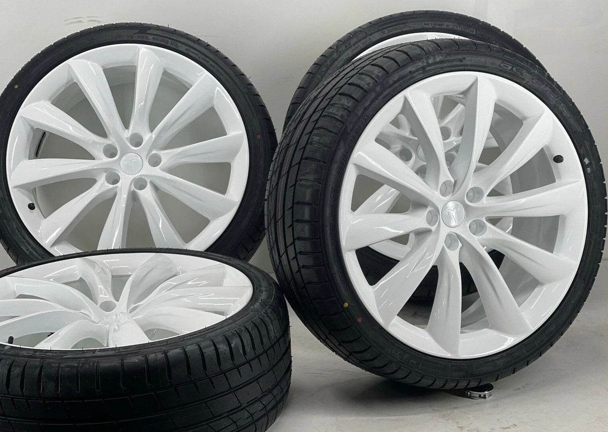 Tesla white wheels deals