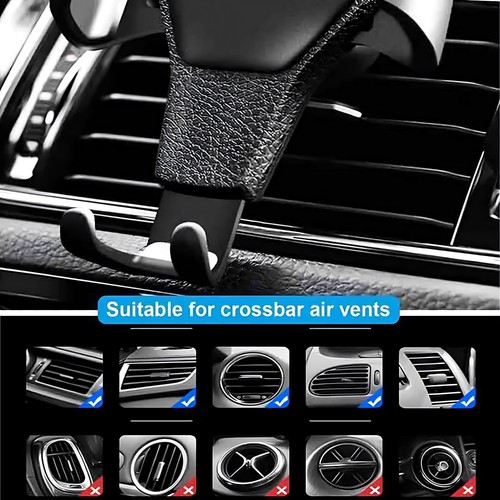 Universal Gravity Car Mount - Air Vent Sturdy Cell Phone Stand Cradle for Mobile - Picture 14 of 17