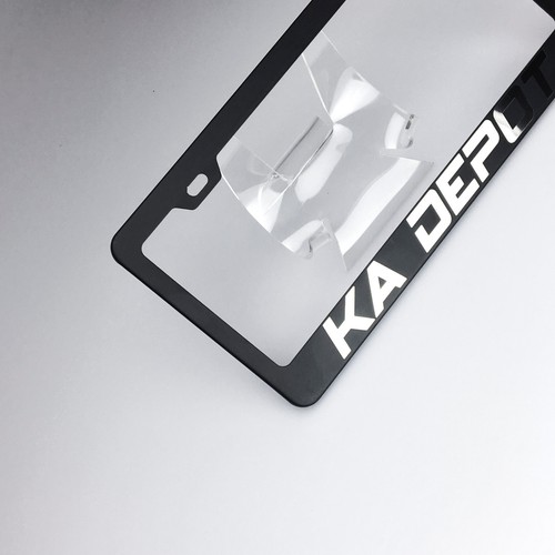 Laser Engraved Maybach Mirror Matte Black License Plate Frame Stainless Steel - Picture 8 of 11