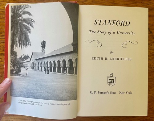 Edith R. Mirrielees STANFORD (GP Putnam) 1959 1st ed. hardback w/dustcover - Picture 4 of 7