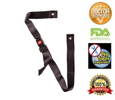 Wheelchair Seat Belt up to 48" Auto Style Metal Buckle by Healthline Trading