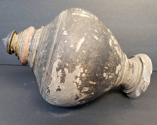 Jarrón antiguo Khmer grande recipiente de cerámica olla urna 3600 - 1000 aC 12" de alto 8" de diámetro - Imagen 12 de 13