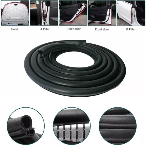 16.4ft Automotive Door Weather Stripping Car Door Rubber Edge Trim Seal Strip - Picture 8 of 15