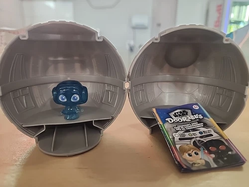 Doorables Star Wars Blue Hologram Princess Leia Ultra Rare Holograph Death Star