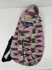 Kavu Rope Sling Bag Crossbody Backpack - Berry Pallete Purple Grey