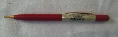 Fineline By Sheaffer #WE Red & Pearl With Eraser Pencil 1940s NEWTON MFG Co