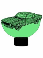 3D Auto Led-Lampe Farbwechselleuchte Wohnlicht Tischlampe Mehrfarben Motivlampe