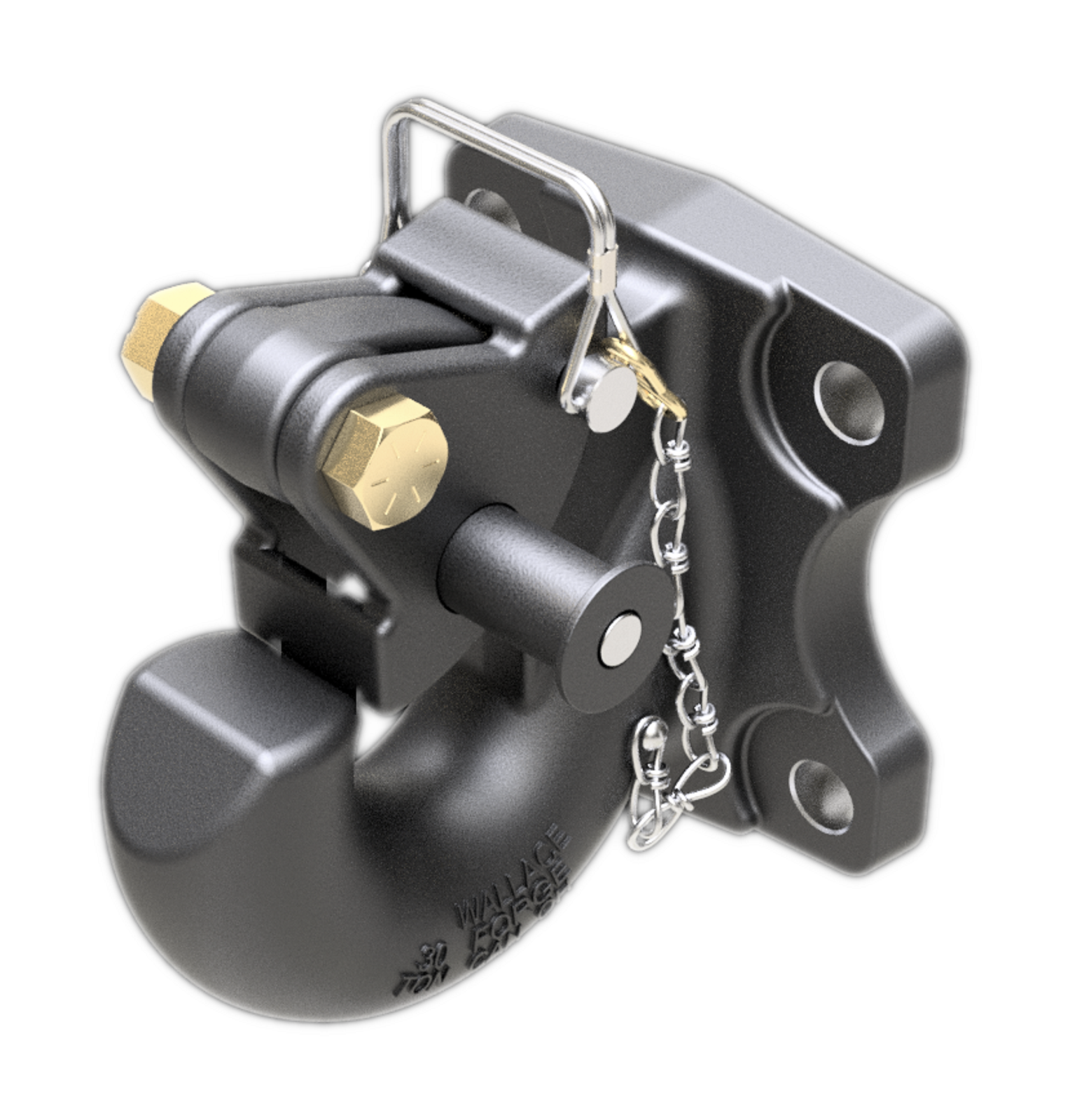 Pintle Fast Rope (1) Wallace Forge R-30 TON RIGID MOUNT Pintle Hook. Made in USA. Fast ...
