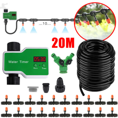 Garten Micro-Drip Bewässerungssysteme Digital Timer Pflanze DIY Wasser Sprinkler