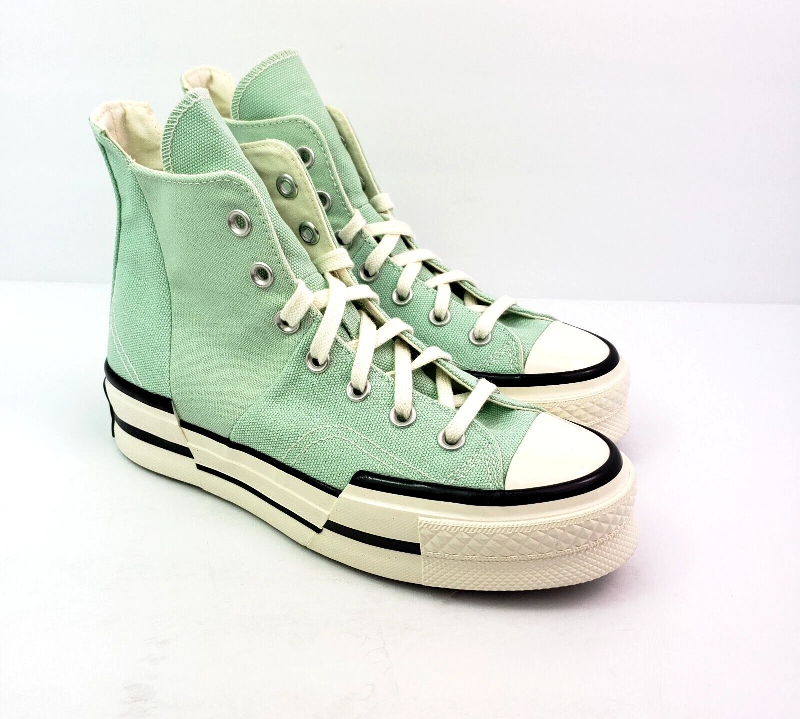 Scarpe da ginnastica Converse Chuck 70 Plus HI da donna taglia 7 adesive aloe egret nere