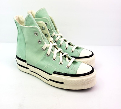 Converse Chuck 70 Plus HI Womens Size 7.5 Sticky Aloe Egret Black Sneaker Shoes