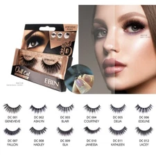 EBIN CATTITUDE LASHES DOLL CAT 3D FALSE STRIP BLACK EYELASHES