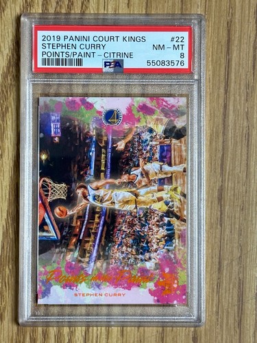Stephen Curry [Citrine] #22 2019 Panini Court Kings Points in the Paint card