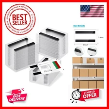 50 Pcs Magnetic Sign Holder Pallet Rack 5.5 x 3.5 Inches Magnetic Label Holde...