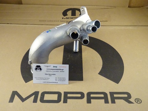 Elbow Coolant Inlet Jeep Wrangler JK 2.8CRD 11-18 68096282AA New OEM Mopar - Picture 5 of 12