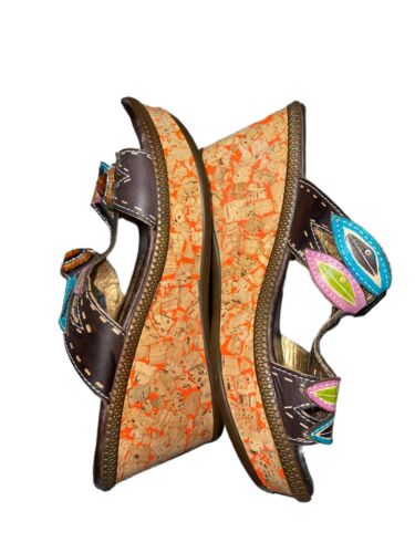 Spring Step Bonita Women's Floral Wedge Sandal, Size 39 EU - Picture 3 of 5