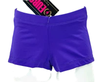  Eurotard Booty Shorts #44335c Girls Teen Purple Jazz Cheer Dance Small Medium