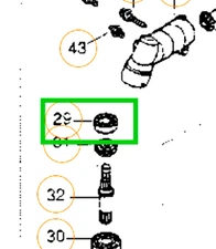 RedMax 646013430/574018301 Gearcase Bearing for BC2300 BC2600 BC262 Brushcutter