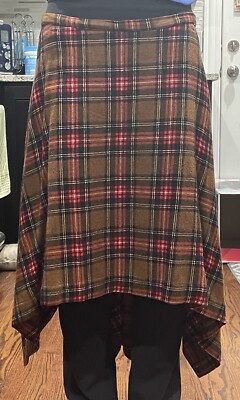 Vivienne Westwood Red/Brown Plaid Skirt Size 8 Used From